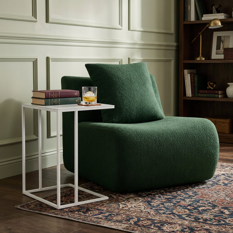 Canapé Teddy moderne en velours côtelé de 84 cm de large, fauteuil d'appoint confortable avec coussin