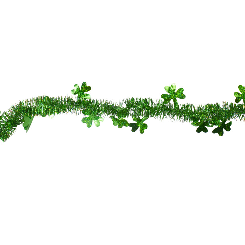 Guirlande 25 'x 2 "Tinsel Irish Shamrock