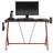 Tilly Steel Computer Desk with Built-In Electrical Outlet