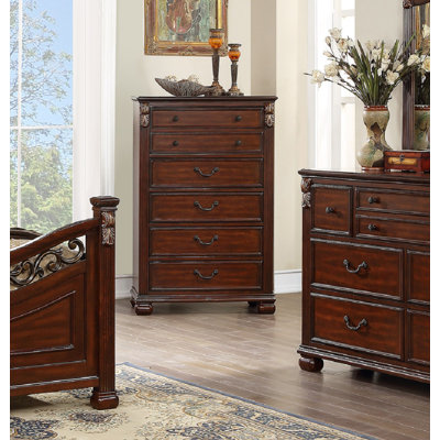 Corrinne 36'' W 5 - Drawer Dresser