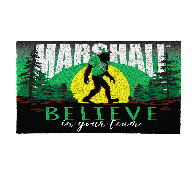 Paillasson en PVC Marshall University Bigfoot, 28 po x 16 po