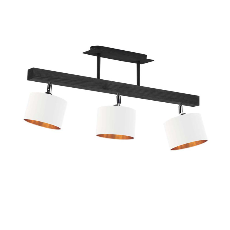 Fionn 3 - Light Kitchen Island Pendant, White, Black