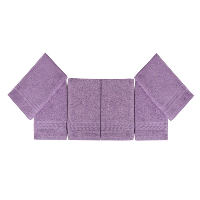 Luxurious Lilac Wash Towel Set, 100% Cotton, 11.8 x 19.7 inches | Soft & Absorbent, 500 gr/m² | Machine Washable at 104°F | Perfect for Spa, Bathroom, and Everyday Use, Premium Quality Towels