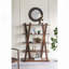 Miroir d'appoint en bois avec texture tissée