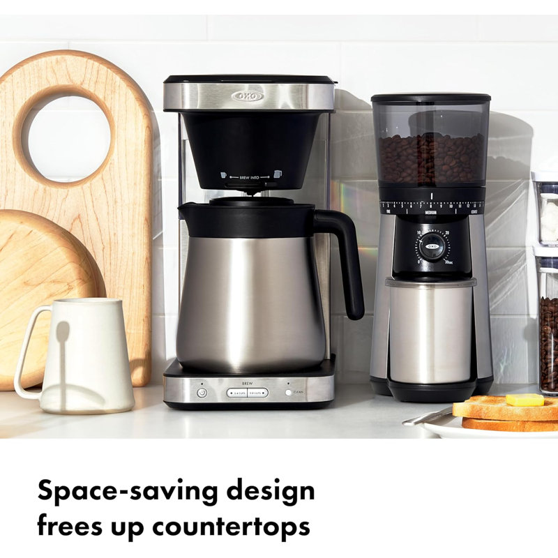 OXO Brew 8-Cup Vacuum Coffee Maker 120 Volts, Stainless Steel - Black