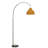 Arisbet 75" 1-Light  Arc Floor Lamp with Brown Rattan Shade and Marble Base-203551971