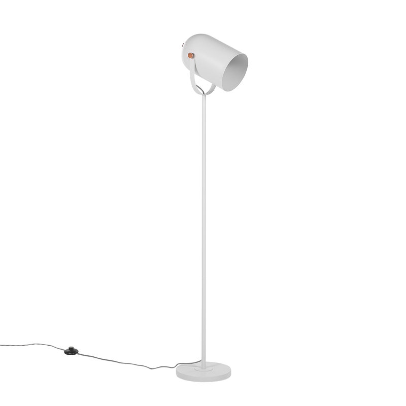 Esger 156cm Task Floor Lamp, White, White