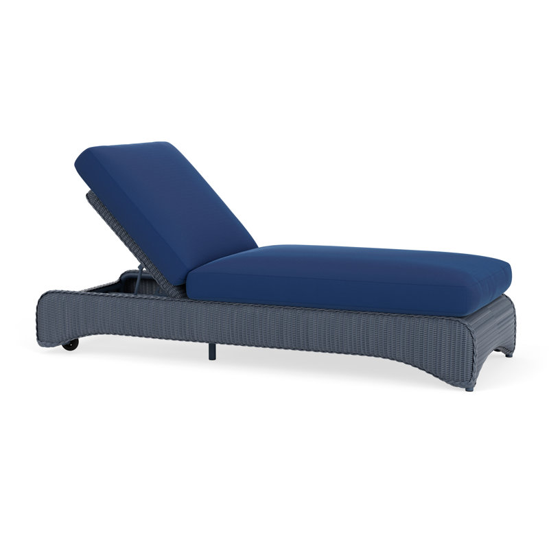 Loom Outdoor Chaise Lounge, Friendly Carnival, Denim Blue