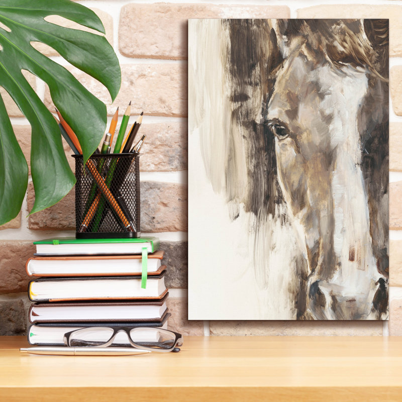 Art mural sur toile, «Cr majorité équine étude 1» par Ethan Harper, H 18 po x l 12 po