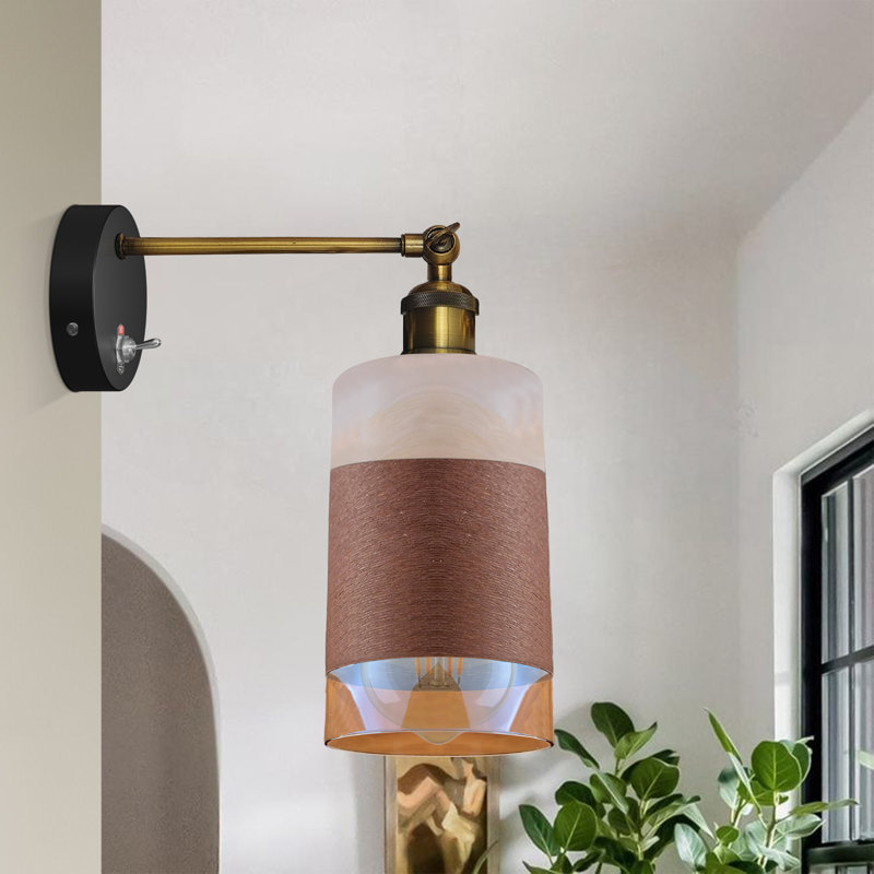 Thompsons Glass Swing Arm Sconce