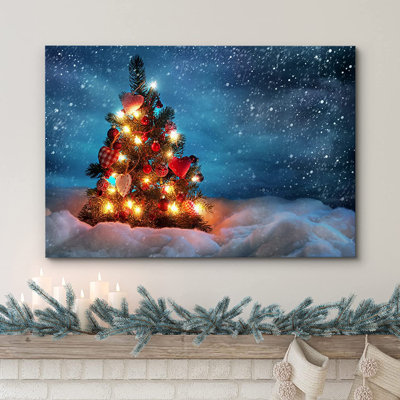 «Christmas Holiday Celebration», impression sur toile tendue