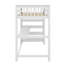 Lit mezzanine simple avec tablettes de rangement et bureau-439181485-439181491