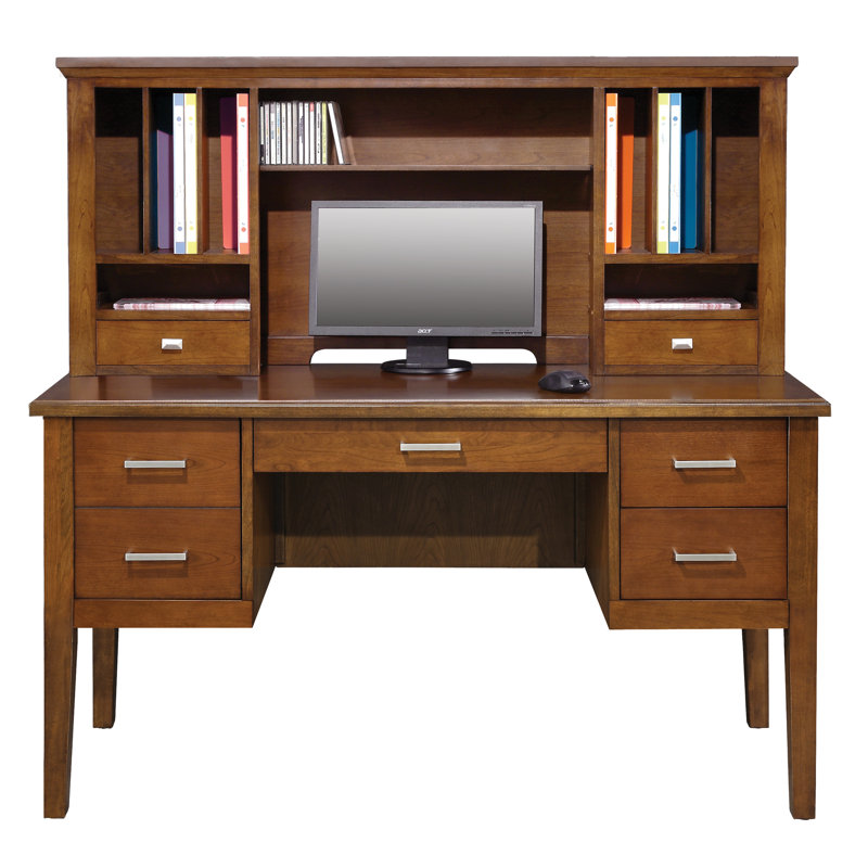 Volya Writing Desk, Brown Cherry