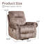 Fauteuil inclinable électrique lève-personne de 39,37 po de largeur avec massage, chaleur et USB + charge de type C (ensemble de 2)-113431993