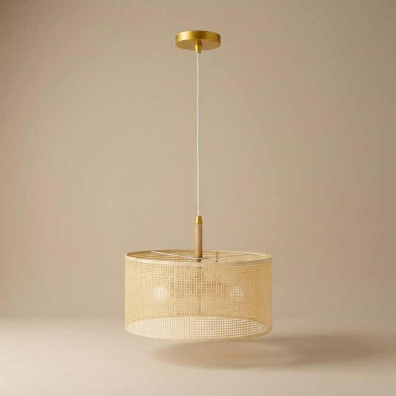 Lampe de salon moderne en chêne - naturel