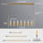 7-Light Dimmable Linear Kitchen/Island Chandelier-773579589