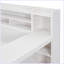 Lit de jour en bois avec tablettes de rangement, lit multifonctionnel avec deux tiroirs de rangement et bureau d'étude-513400091-513400093