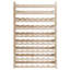 Solid Wood Floor Wine Bottle Rack Brown