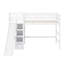 Lit mezzanine avec rangement pour escalier intégré, glissade et lumières DEL-162027861