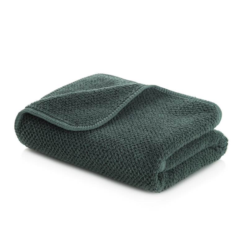 Bee Waffle Hand Towel, Moss