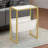 Menezes Gold Bedside Table, Small Side Table, Narrow Bedside Table, End Table, Slim Bedside Table