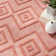 Foundry Select Versatile Diamond Coral/Orange Indoor/Outdoor Area Rug