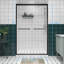 Porte de douche coulissante double en aluminium-116884370