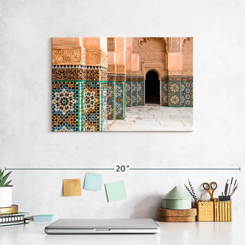 Mosaïques de la cour marocaine Nicci, H 8 po x l 12 po