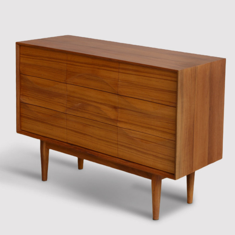 Buffet en bois massif de style rétro