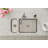 Lustertone 32.25" L x 18.25" W Double Basin Undermount Kitchen Sink with Basket Strainer