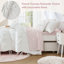 4 Pieces Twin/Twin XL Comforter Set,White