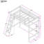 Lit mezzanine simple avec échelle Averylynn-1893127395