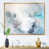 Toile avec cadre flottant or