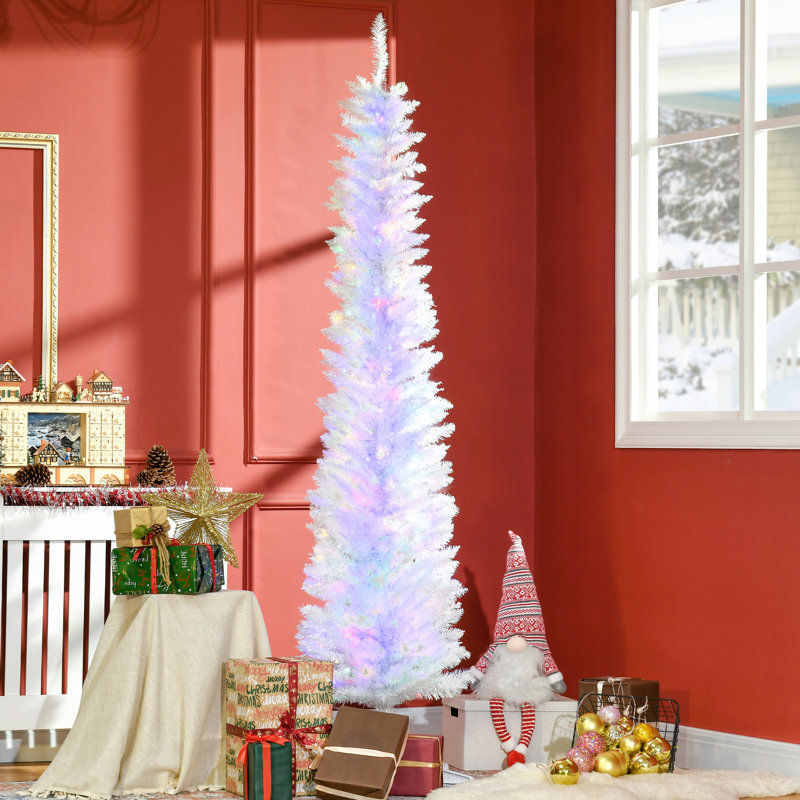 Easy Set-Up Lighted Spruce Christmas Tree, 7Ft