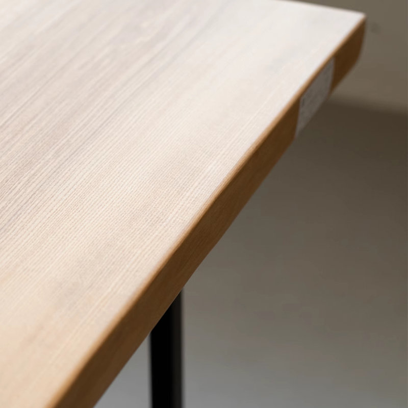 Table de salle à manger rectangulaire en bois de frêne, H 29,53 po x L 62,99 po x l 31,5 po