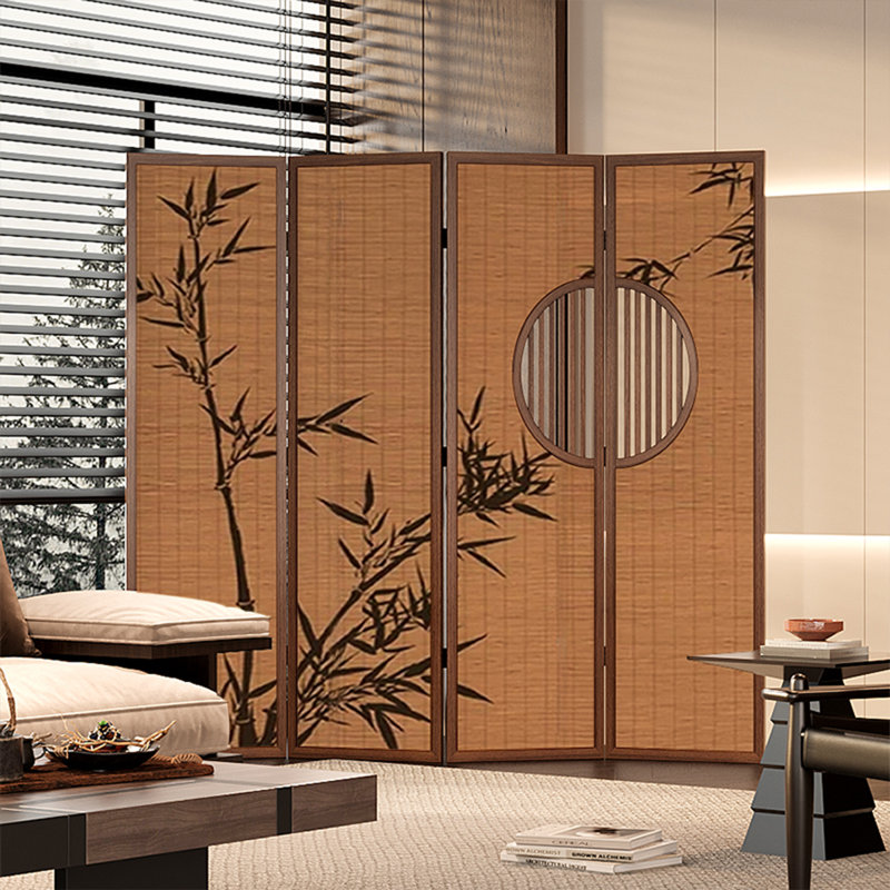Nouvelle cloison de 70,87 po en bois massif de style chinois, H 70,87 po x l 70,87 po x P 1,57 po