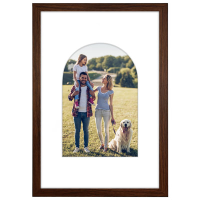 Picture Frame With Arch-Shaped Mat - Ideal For Any Room, Living Rooms, Dorm Room
