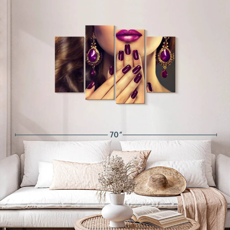 Shuttleworth Purple Nails, 27" H x 43" W