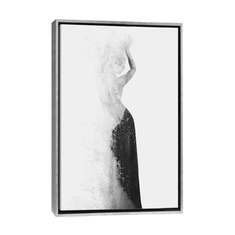 « invisible ii » par dániel taylor, reproduction d’art, H 26 po x l 18 po x 1,5 po, Toile avec cadre argenté