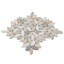 Nature Flower Carrara Marble Mosaic Tile-1370873278