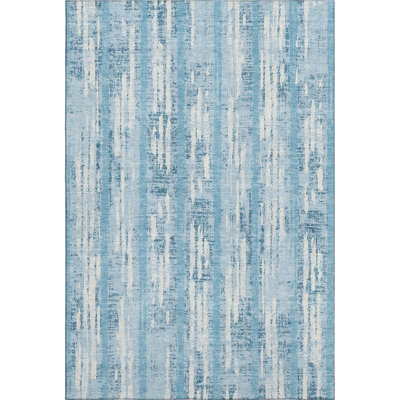 Premium Machine Washable Prisco Sky Rug
