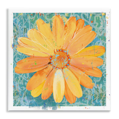 Urban Daisy over Graffiti Wall Plaque, design by Porter Hastings