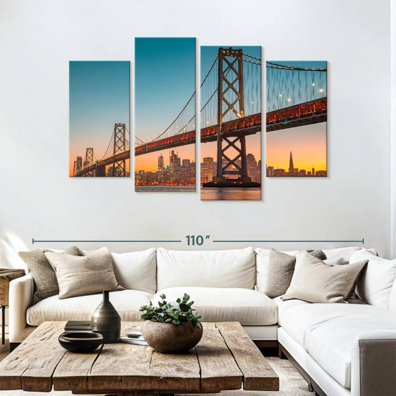Lilie SF, pont d'Oakland Bay, H 54 po x l 84 po