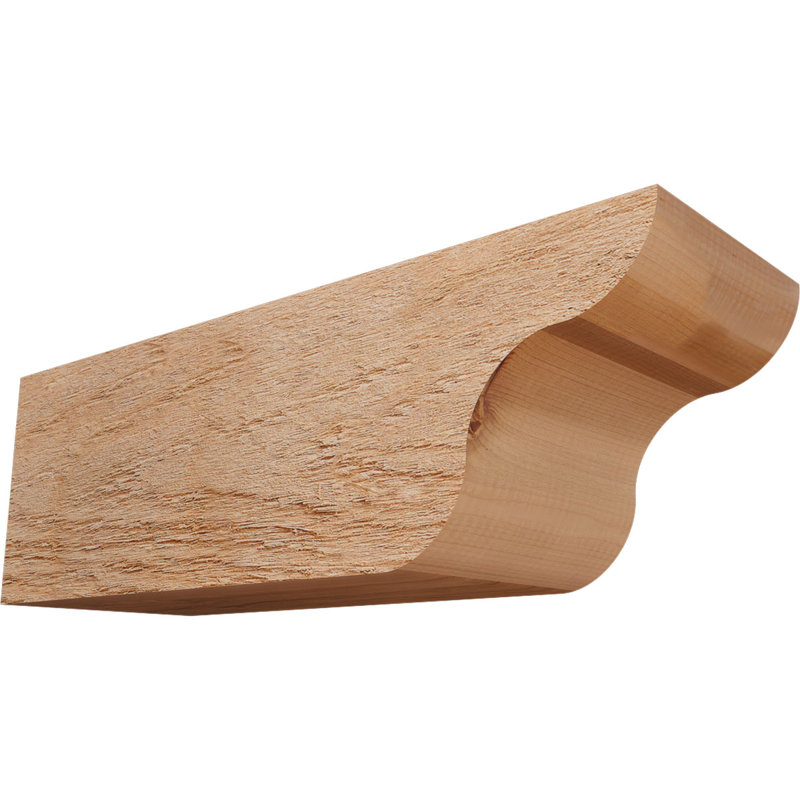 Queue de chevron Carmel, Cèdre rouge de l'Ouest, 6"H x 6"W x 18"L