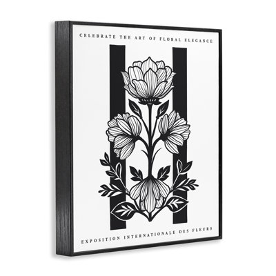 Mirrored and Blooms Framed Giclee Art, design by Lettered and Lined