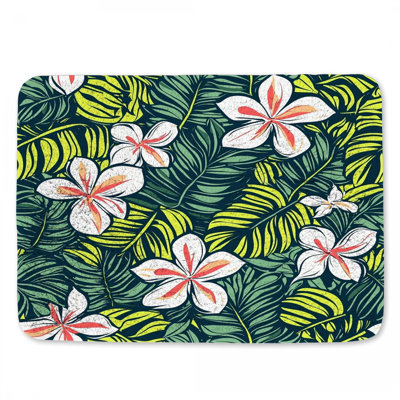Tapis de bain tropical