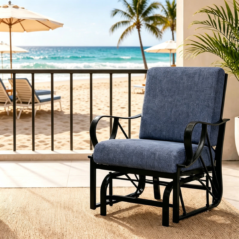 Outdoor Lounge Chair, Blue