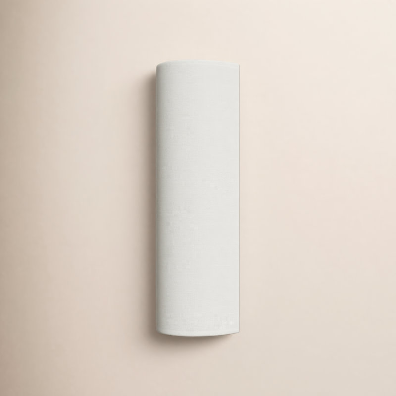 Everie LED Flush Mounted Sconce, Oatmeal Linen