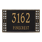 Boston Personalized Standard 2-Line Wall Address Plaque