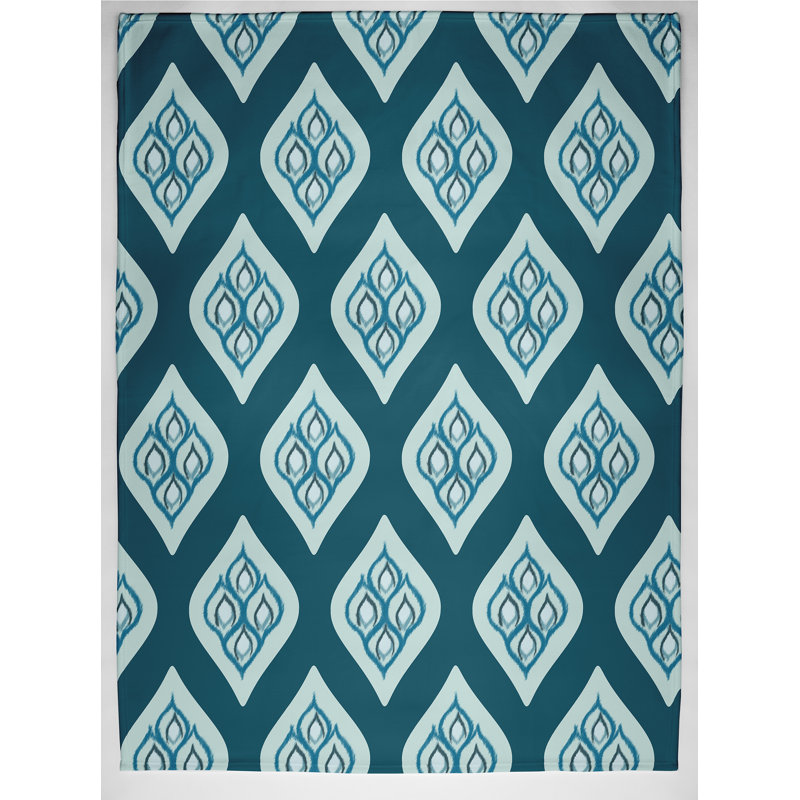 Aviva Plain Weave / Muslin Throw Blanket, Teal